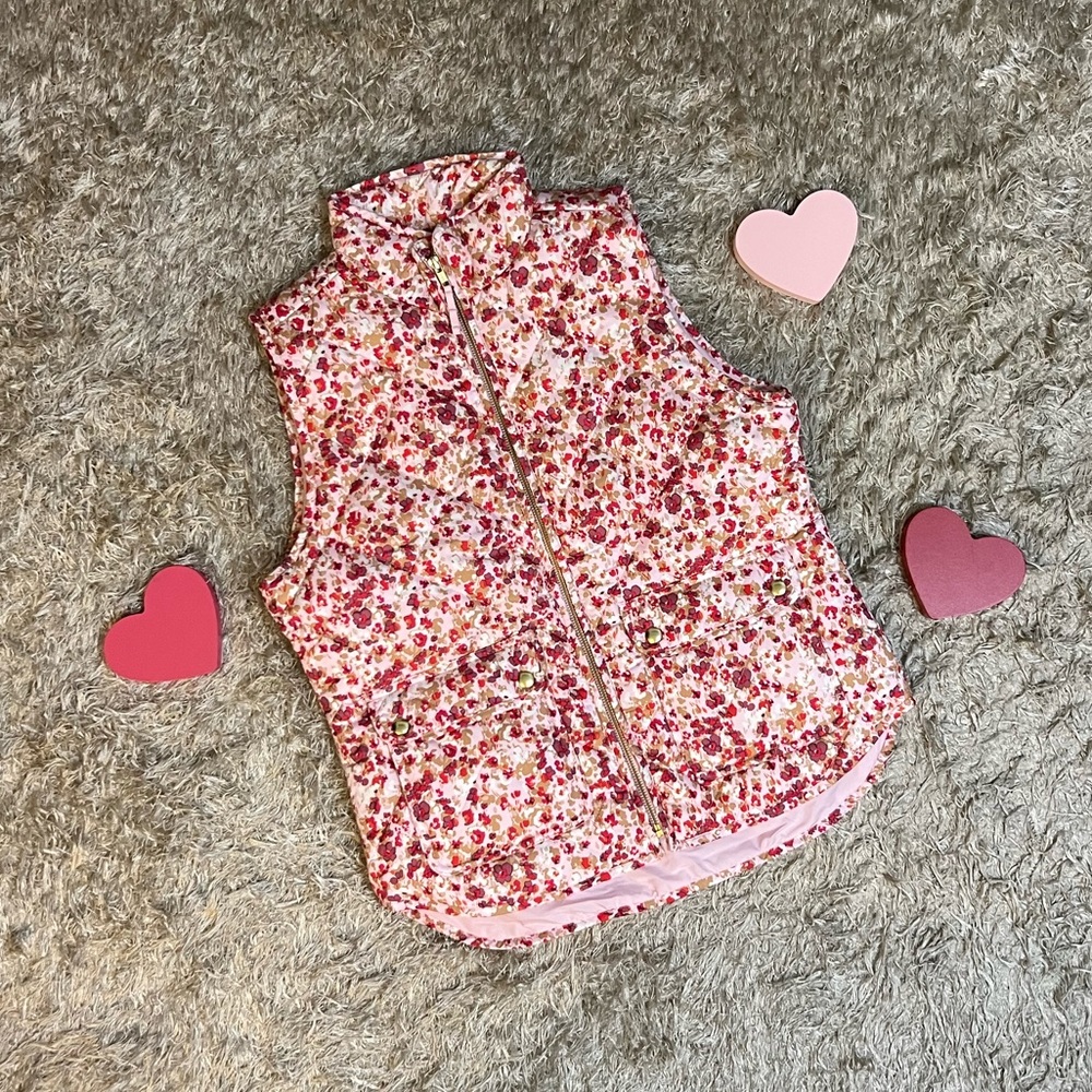 NWT J. Crew Puffer Vest with Snap Pockets
